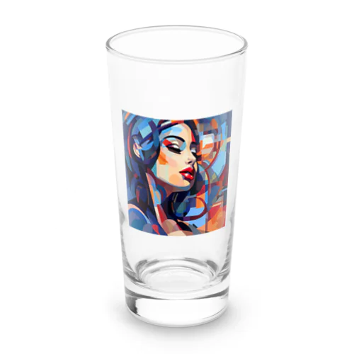 Women who listen to music Long Sized Water Glass