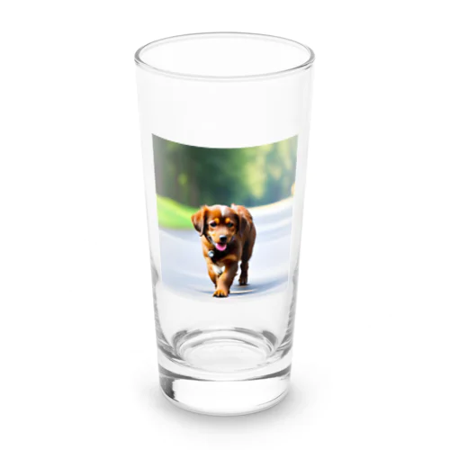 茶色の犬 Long Sized Water Glass