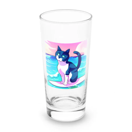 サーフィンネコ Long Sized Water Glass