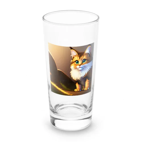 かわいい猫のイラストグッズ Long Sized Water Glass