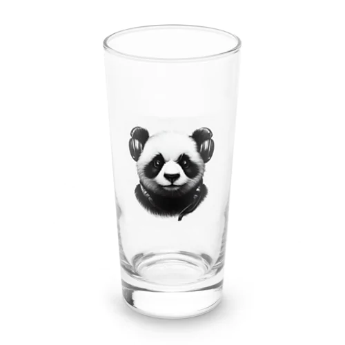 Headphones & Pandas（ヘッドホン & パンダ） Long Sized Water Glass