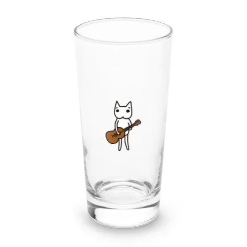 ギターをつまびくハク様 Long Sized Water Glass