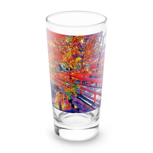 伊香保 河鹿橋の紅葉 Long Sized Water Glass