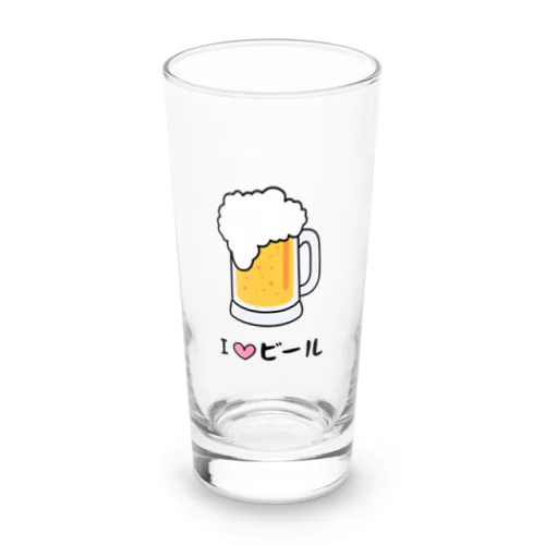 ユニークなビールのイラスト Long Sized Water Glass