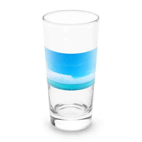 Blue Long Sized Water Glass