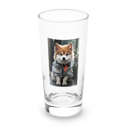 おしゃれな犬 Long Sized Water Glass