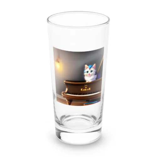 子猫ピアニスト-2 Long Sized Water Glass