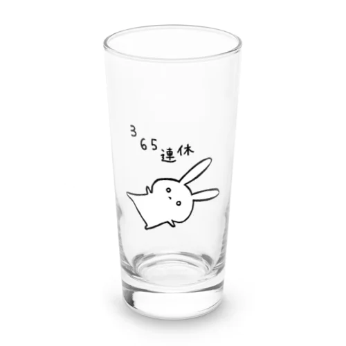 365連休うさぎ Long Sized Water Glass