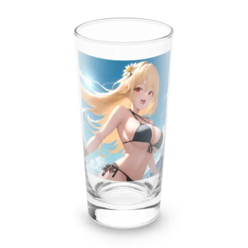 金髪黒ビキニちゃん Long Sized Water Glass