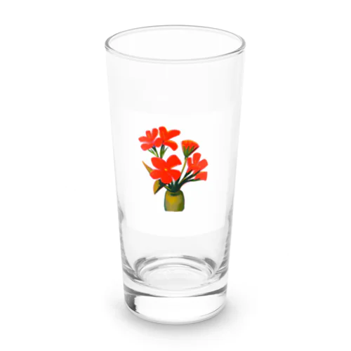 flower Long Sized Water Glass