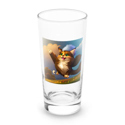 楽しくて踊っちゃう猫 Long Sized Water Glass