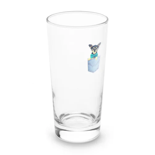 チワワの可愛い Long Sized Water Glass