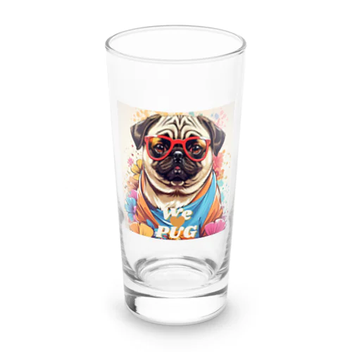 We♥PUG　色彩（パグ大好き！） Long Sized Water Glass