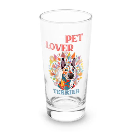 pet lover ブルテリア Long Sized Water Glass