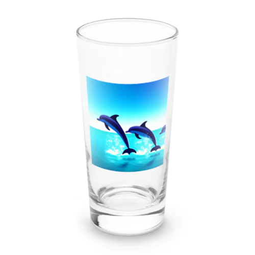 愉快なイルカたち Long Sized Water Glass