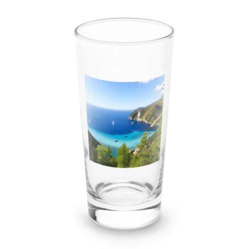 海辺で　ゆったり　バカンス Long Sized Water Glass