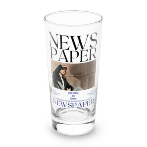 NEWS PAPER Long Sized Water Glass