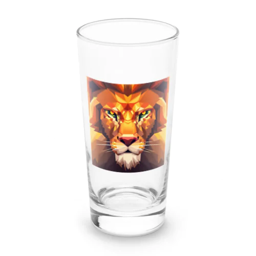 可愛い猛獣ドットレオ Long Sized Water Glass