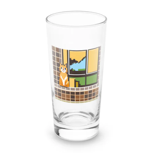 ドット絵の猫 Long Sized Water Glass