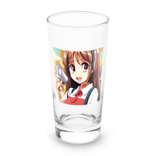 ヘッドホン美少女 Long Sized Water Glass