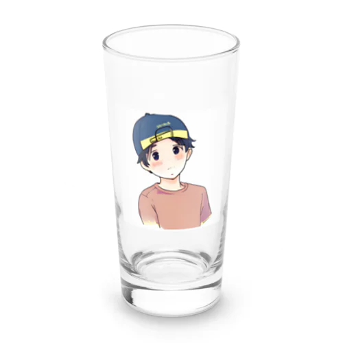 はにかむ　男の子　 Long Sized Water Glass