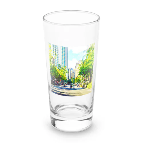 ワイキキ通り🚶🚶‍♂️🚶 Long Sized Water Glass