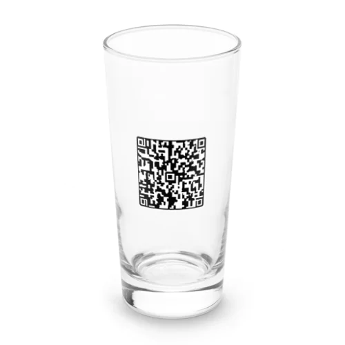 QRコード風　シンプル　オシャレ Long Sized Water Glass