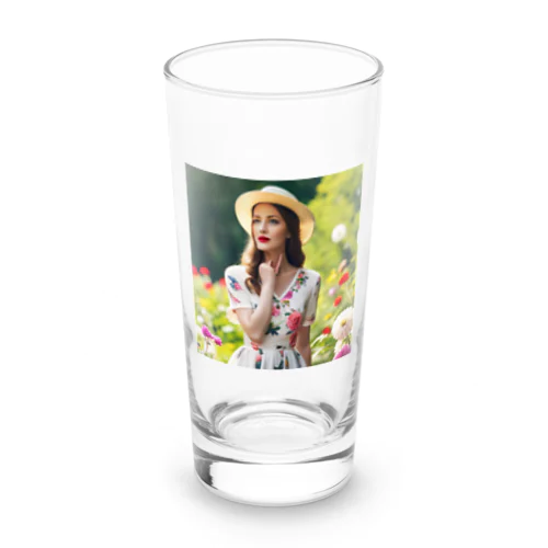 花女性の幻想 Long Sized Water Glass