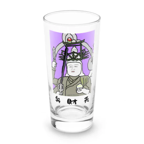 弁財天（切抜きロゴ/淡色グッズ用） Long Sized Water Glass