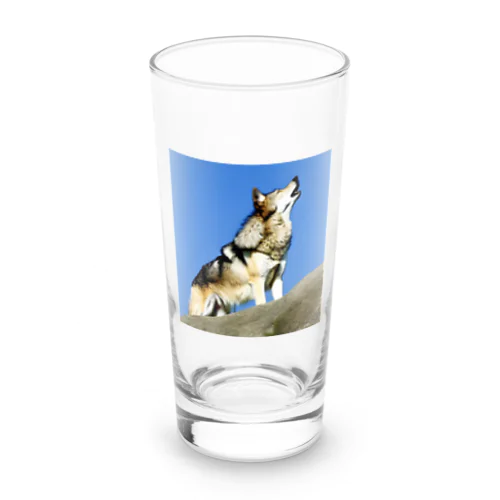 吠えるオオカミ Long Sized Water Glass