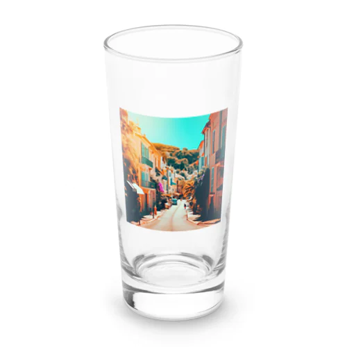 南仏の街並み、夏、明るく美しい、映画のような風景グッズ Long Sized Water Glass