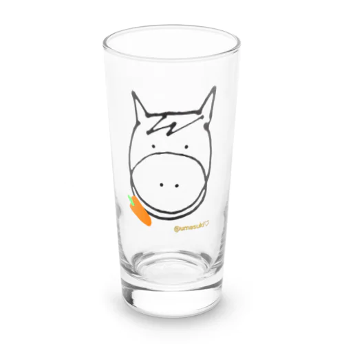 お馬さんの手書きイラスト入りグッズ Long Sized Water Glass