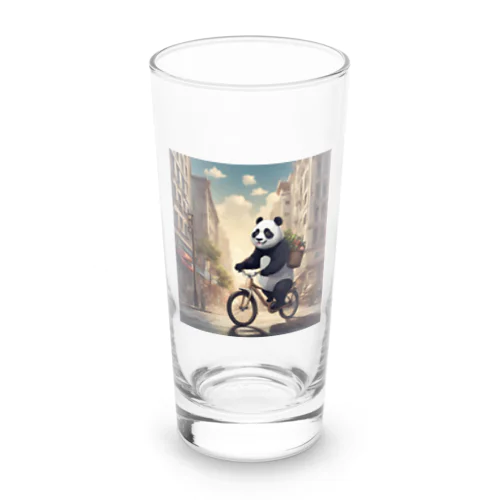 自転車でお買い物パンダくん Long Sized Water Glass