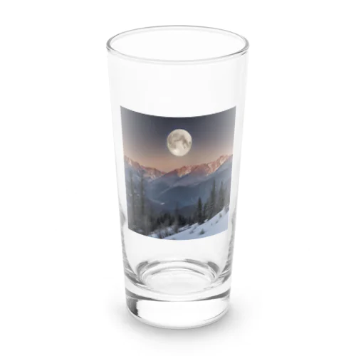 山から昇る月 Long Sized Water Glass