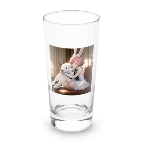 うさぎと犬のハグ Long Sized Water Glass