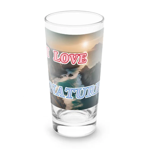 I LOVE NATURE Long Sized Water Glass