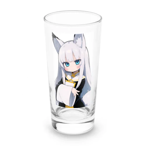 白髪美少女キツネちゃん Long Sized Water Glass