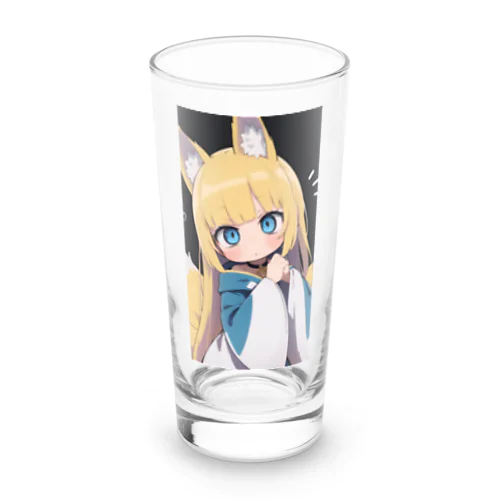 金髪のキツネの女の子 Long Sized Water Glass