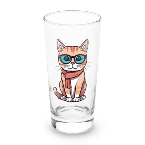 メガネ猫∥ Long Sized Water Glass