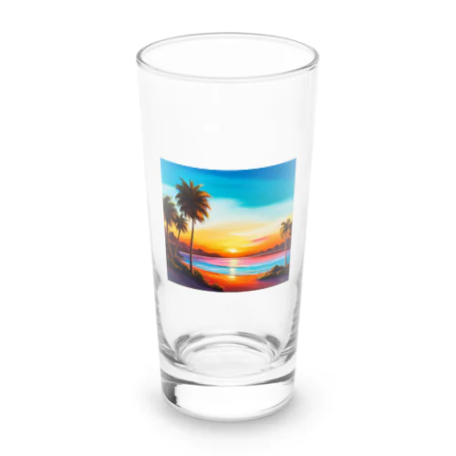 癒しのビーチ Long Sized Water Glass