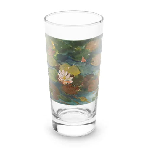 2020年5月岡田美術館前 雨後の蓮の花 Long Sized Water Glass