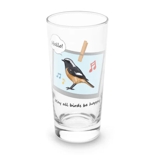 ジョウビタキくん Long Sized Water Glass