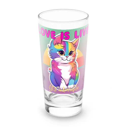 An LGBTQ cat ロンググラス