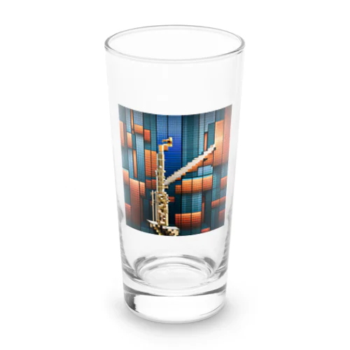 ドット絵のソプラノサックス Long Sized Water Glass