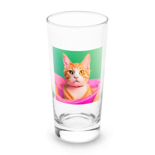 イケイケ猫ちゃん Long Sized Water Glass