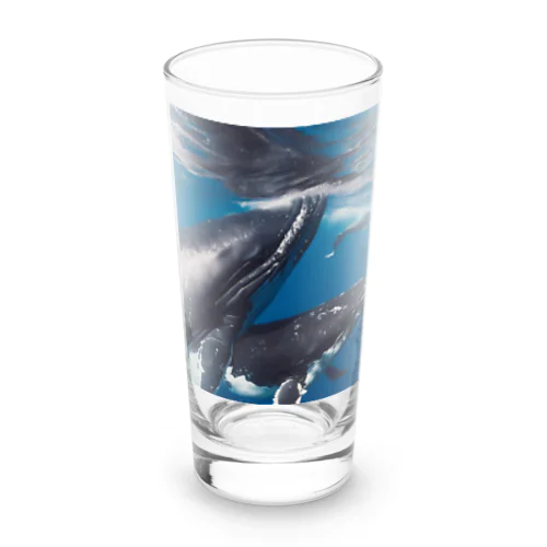 シロナガスクジラ　親子 Long Sized Water Glass