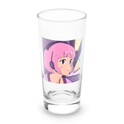 ピンク髪の少女 Long Sized Water Glass