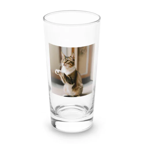 おねだりする猫 Long Sized Water Glass