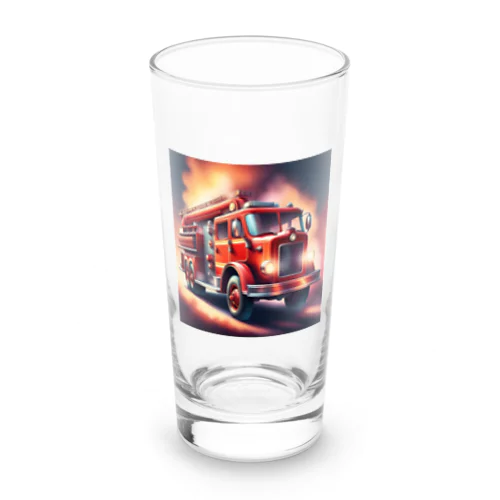 レトロタンク消防車　 Long Sized Water Glass