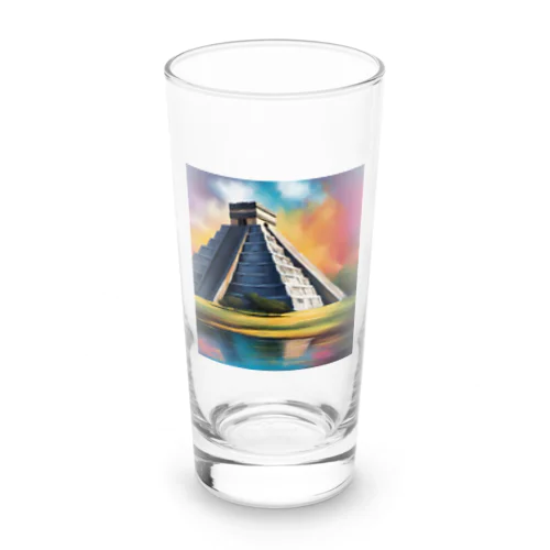 有名な観光スポットをイメージした画像：チチェン・イッツァ（メキシコ） Long Sized Water Glass